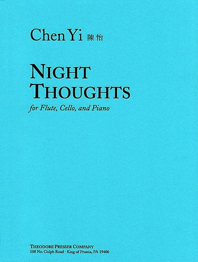 Carl Fischer Yi, Chen: Night Thoughts (flute, Cello & piano)