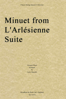 Carl Fischer Bizet, Georges (Martelli): Minuet L'Arlesienne (string quartet)