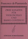 Edition Kunzelmann de Piantanida, F.: 2 Cello Sonatas (cello, piano & cello ad lib)