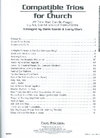 Carl Fischer Clark, Larry & Gazda, Doris: Compatible Trios for Church-22 Trios That Can Be Played by Any Combination of Instruments (3 cellos or basses)