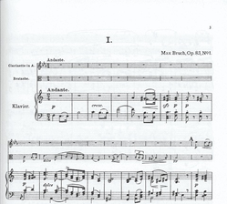 LudwigMasters Bruch, Max: Eight Pieces Op.83 V.1 (clarinet, viola, piano) or (violin, cello, piano)