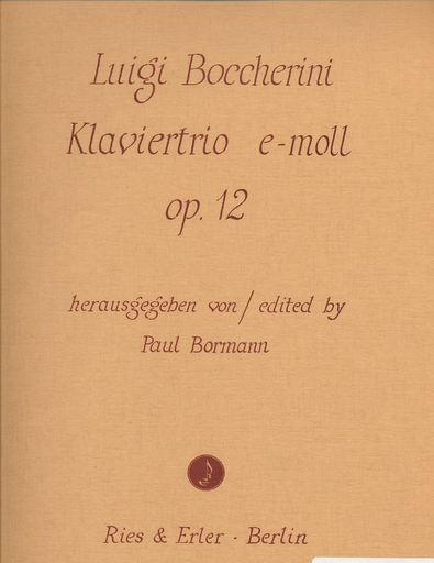 Carl Fischer Boccherini, L.: Piano Trio in E minor Op.12 (violin, Cello, Piano)