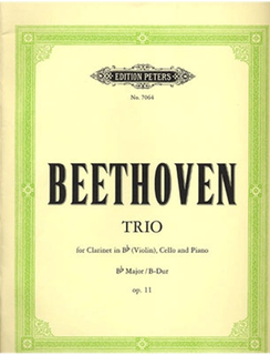 Beethoven, L.van: Trio in Bb Op.11 for Violin (clarinet), Cello, Piano