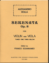 Rarities for Strings Rolla, Alessandro (Sciannameo): Serenata Op.8 for Violin & Viola tuned one third below