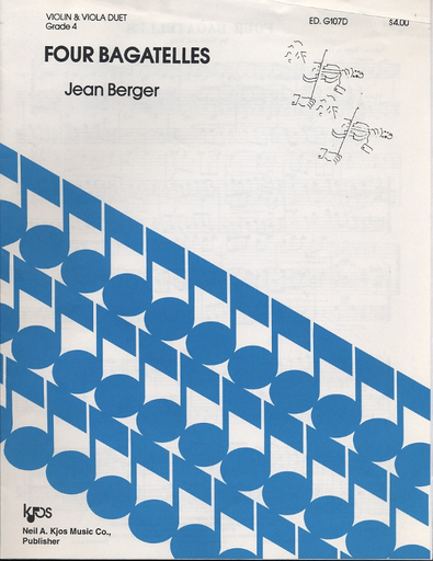 Berger, Jean: Four Bagatelles for Violin & Viola