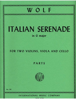 International Music Company Wolf, Hugo: Italian Serenade in G major (string quartet) set of parts