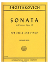 International Music Company Shostakovich (Rose): Sonata, Op.40 (cello & piano) IMC