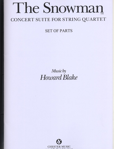 HAL LEONARD Blake, Howard: The Snowman-Concert Suite for String Quartet (set of parts)