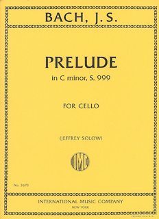 International Music Company Bach (Solow): Prelude in C minor, S.999 (cello)