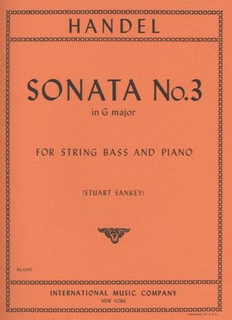 International Music Company Handel, G.F. (Sankey): Sonata #3 Op.1 #6 in F major (bass & piano)