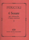 HAL LEONARD Pericoli: 6 Sonate (cello & piano)