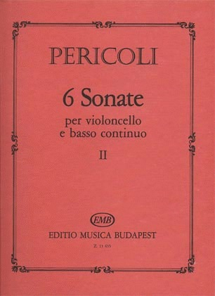 HAL LEONARD Pericoli: 6 Sonate (cello & piano)