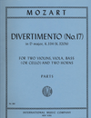 International Music Company Mozart, W.A.: Divertimento No.17 in D, K 334 (2 violins, viola, bass or cello, 2 horns)