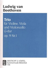 Beethoven, L.van: Trio Op.9 Nr.1 (violin, Viola, Cello)