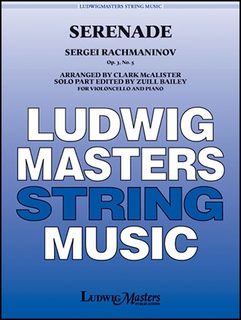 LudwigMasters Rachmaninov: Serenade Op.3, No.5 (cello, piano) Ludwig Masters
