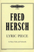 Hersch, Fred: Lyric Piece (piano, violin, cello)