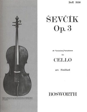 HAL LEONARD Sevcik, O. (Feuillard): Forty Variations, Op. 3 (Cello)