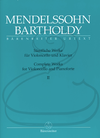 Barenreiter Mendelssohn (Todd): Complete Works, Vols.1 & 2 - URTEXT (cello & piano) Barenreiter