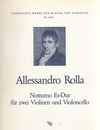 Rolla, Alessandro: Notturno in Eb Major (2 violins & cello)