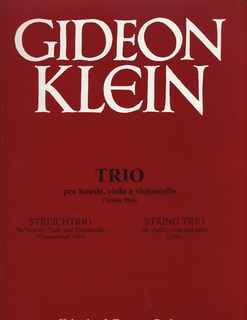 HAL LEONARD Klein, Gideon: String Trio Terezin, 1944 (violin, Viola, Cello) score & parts