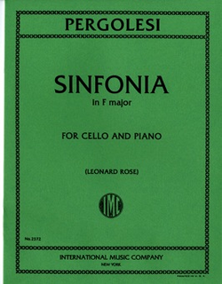 International Music Company Pergolesi, G.B.: Sinfonia in F major (cello & piano)