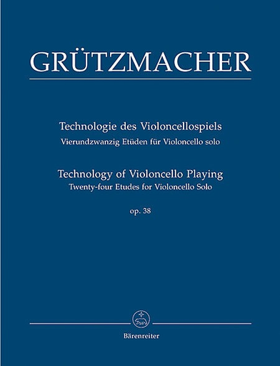 Barenreiter Grutzmacher, F.W. (Rummel): Technology of Violoncello Playing, op. 38 (Twenty-four Etudes for Violoncello Solo). Barenreiter
