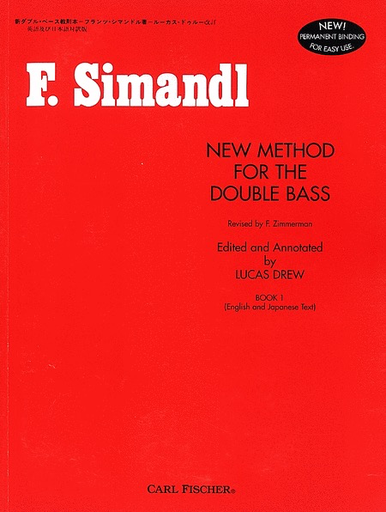 Carl Fischer Simandl, F.: (Zimmermann/Drew): New Method For The Double Bass, Bk.1 (bass) Carl Fischer