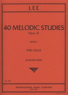 International Music Company Lee: 40 Melodic Studies, Opus 31: Volume I for cello solo