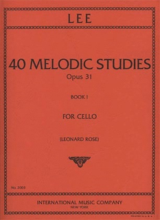 International Music Company Lee: 40 Melodic Studies, Opus 31: Volume I for cello solo