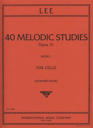 International Music Company Lee, Sebastian (Rose): 40 Melodic Studies, Op.31 Vol.1 (cello) IMC