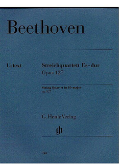 HAL LEONARD Beethoven, L.van (Platen, ed.): String Quartet in Eb, Op. 127, urtext (2 violin, viola, and cello)