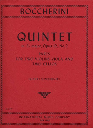 International Music Company Boccherini, Luigi: Quintet in Eb major, Op.12 No.2 (2 violins, viola, 2 cellos)