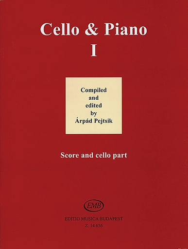 HAL LEONARD Pejtsik, Arpad: Cello & Piano, Vol.1 (cello & piano), Edito Musica Budapest