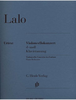HAL LEONARD Lalo, E. (Jost, ed.): Concerto in D, urtext (cello & piano)