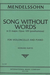International Music Company Mendelssohn (Kurtz): Song Without Words in D Major, Op.Posth.109 (cello & piano)