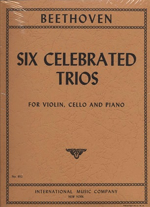 International Music Company Beethoven, L.van: Six Celebrated Trios (Violin, Cello, Piano)