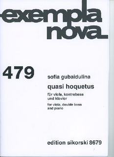 HAL LEONARD Gubaidulina. Sofia: Quasi Hoquetus (viola, double bass, piano)