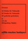 HAL LEONARD Dotzauer (Pejtsik): 113 Studies Vol.2, No.35-62 (cello), Edito Musica Budapest