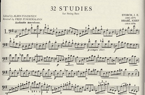 International Music Company Storch-Hrabe (Zimmerman): 57 Studies Vol.1  (bass)