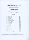 Wiggins, Christopher: Two's Company-Sixteen Little Duets for two equal instruments (2 cellos)