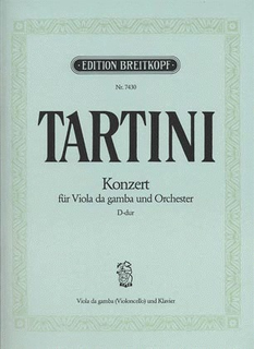 Tartini, Giuseppe: Viola da gamba Concerto in D (cello & piano)
