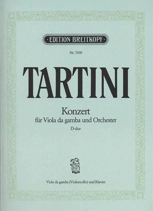 Tartini, Giuseppe: Viola da gamba Concerto in D (cello & piano)