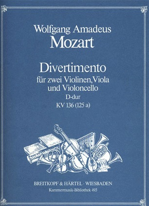 Mozart, W.A.: Divertimento in D, K136 (string quartet)