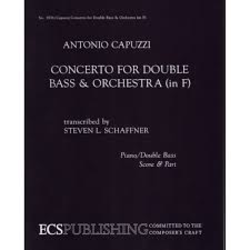 Capuzzi, Antonio: Concerto in F for Double Bass & Orchestra (bass & piano)