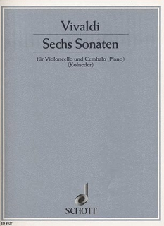 HAL LEONARD Vivaldi, A.: 6 Sonatas (cello & piano)