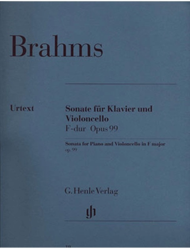 HAL LEONARD Brahms, J. (Voss & Behr): Sonata in F Major, Op.99 - URTEXT (cello & piano)