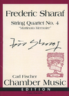 Carl Fischer Sharaf, Frederic: String Quartet No. 4 "Mattinata Memoire"