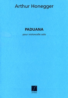 HAL LEONARD Honegger, A.: Paduana (cello)