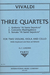 International Music Company Vivaldi, A.: Three String Quartets For Two Violins, Viola and Cello (with keyboard and bass ad libitum) set of parts,
