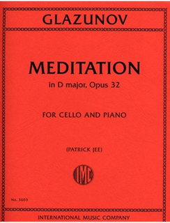 International Music Company Glazunov, Alexander: Meditation in D major, Op. 32 (cello & piano)